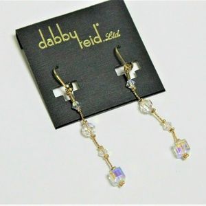 Clear Swarovski Crystal Earrings, 2 1/4" Drop